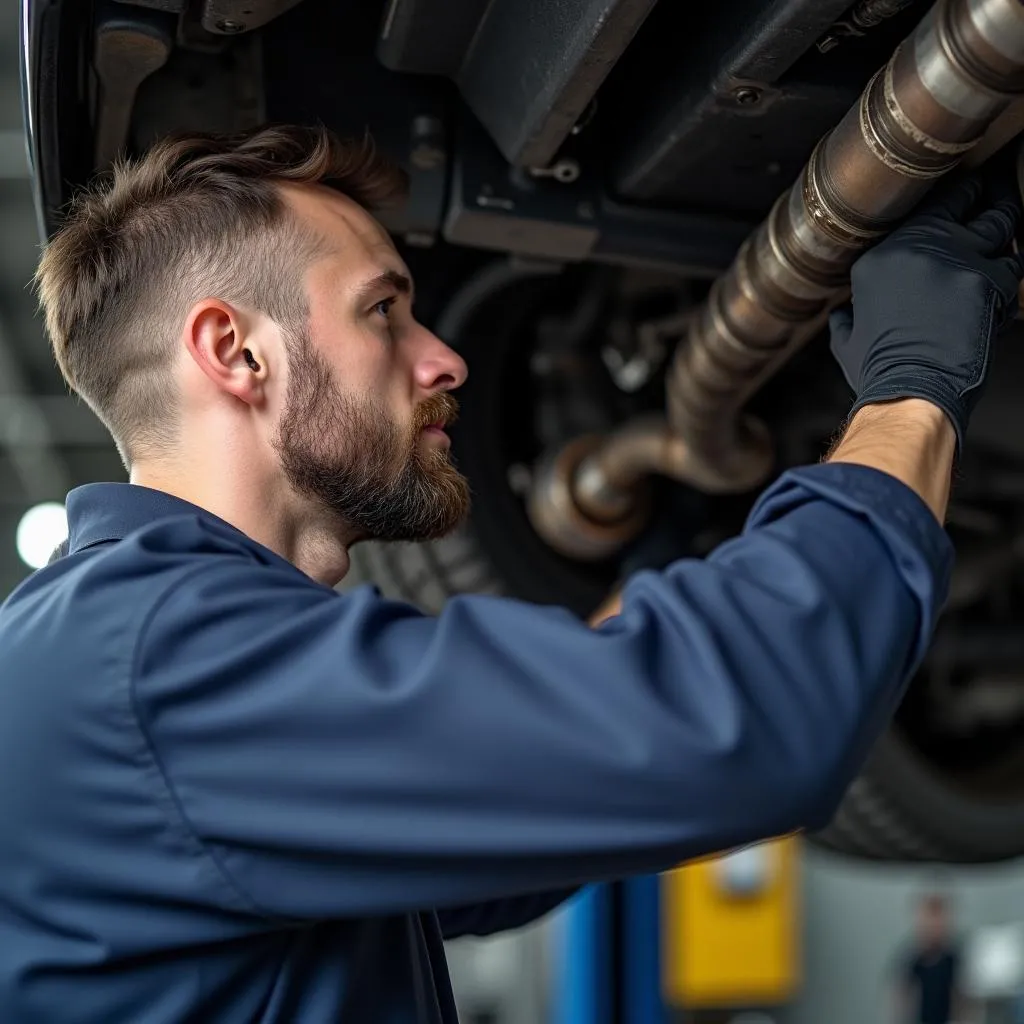 Werkstatt Auspuff Reparatur