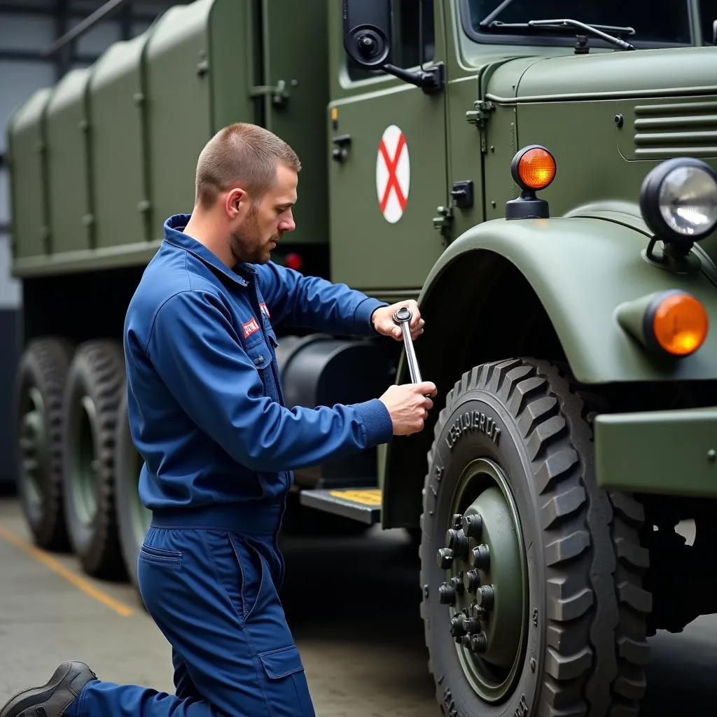 Werkstatt Bundeswehr Fahrzeug