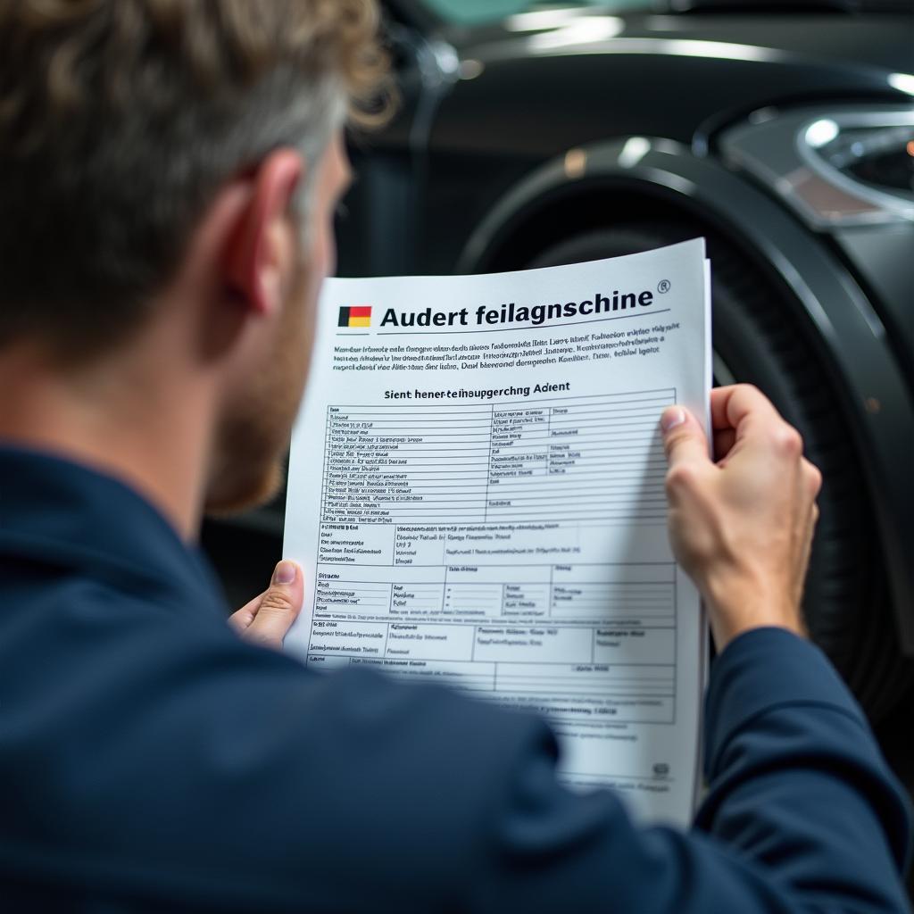 Werkstatt Check Fahrzeugschein