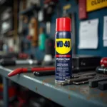 Werkstatt mit WD40 Deodorant