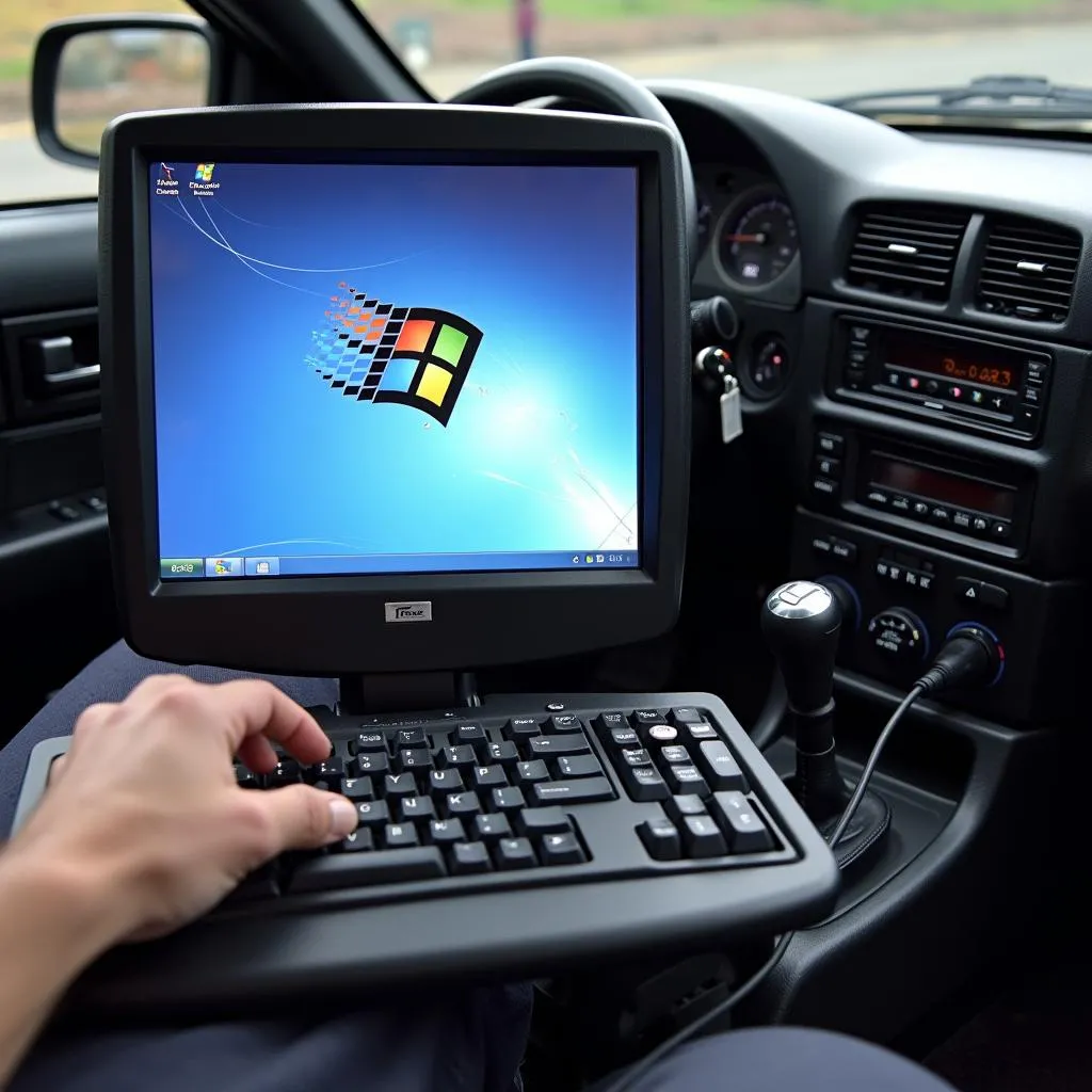 Windows 95 PC für Fahrzeugdiagnose