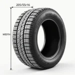 Winterreifen 205/55r16 91h Maße