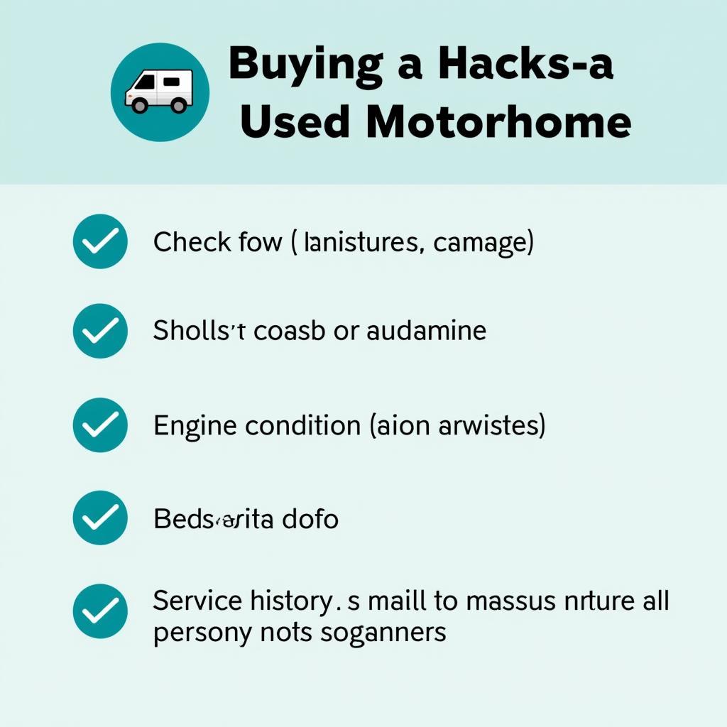 RV Pre-Purchase Inspection Checklist