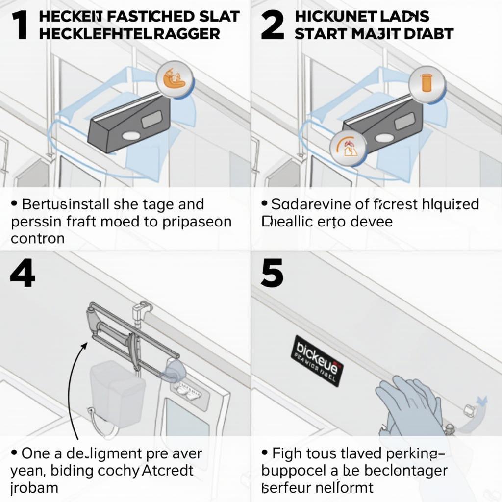 Montage eines Heckleuchtenträgers am Wohnwagen