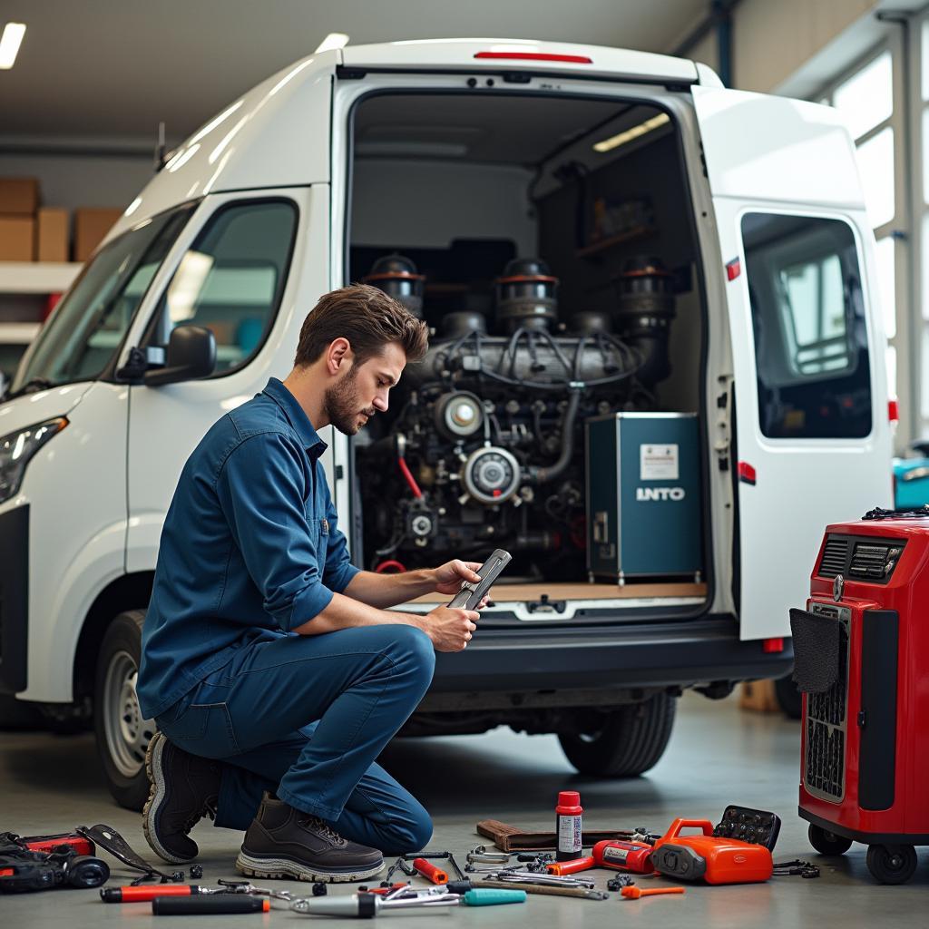 Regelmäßige Wartung des Wohnmobils