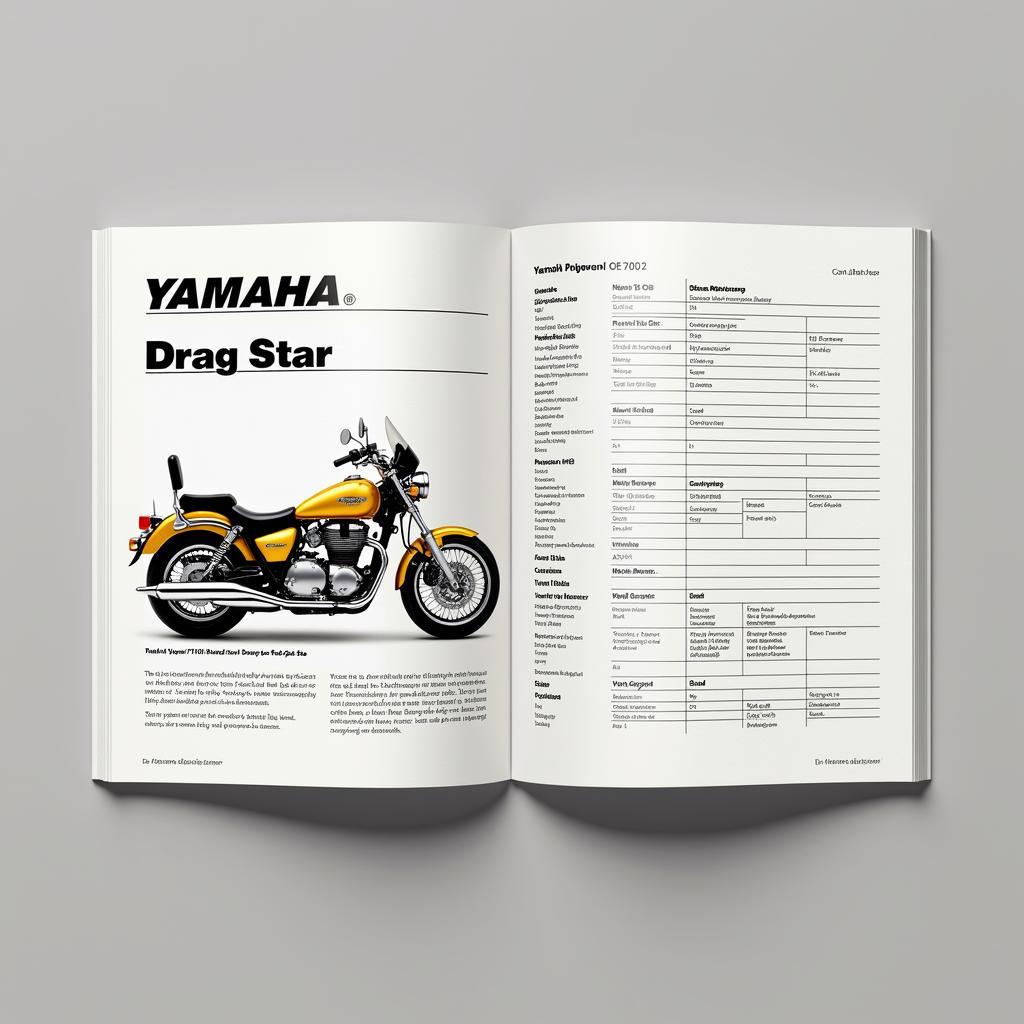 Yamaha 1100 Drag Star Datenblatt