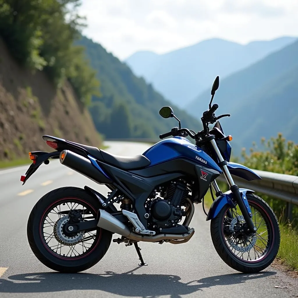 Yamaha WR 125R auf der Straße