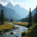 Landschaft im Yellowstone Nationalpark