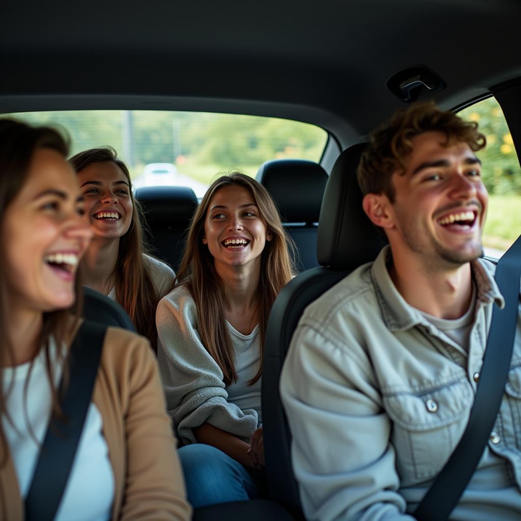 Zu viele Personen im Auto