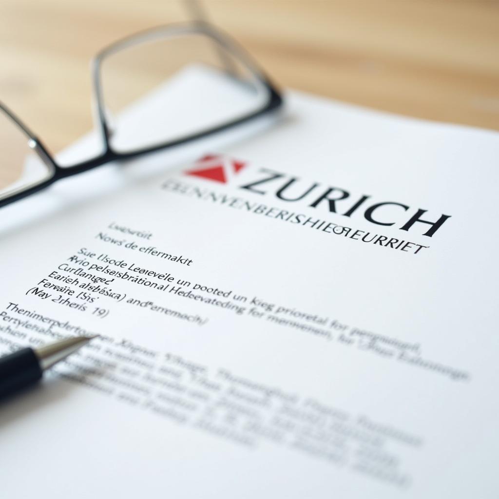 Lettera di disdetta Zurich Assicurazione Vita