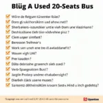 Checkliste für den Kauf eines gebrauchten 20-Sitzer-Busses