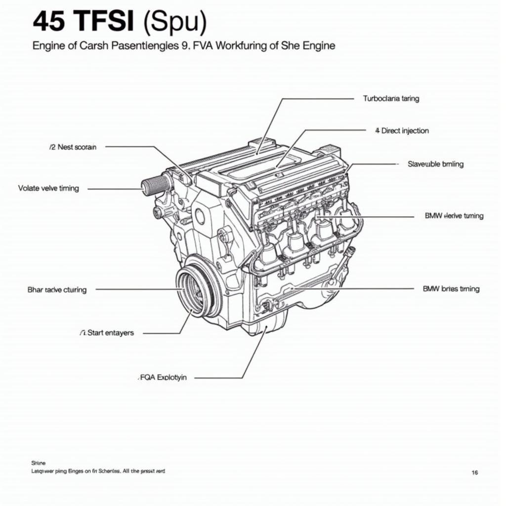 Technical details of the 45 TFSI engine