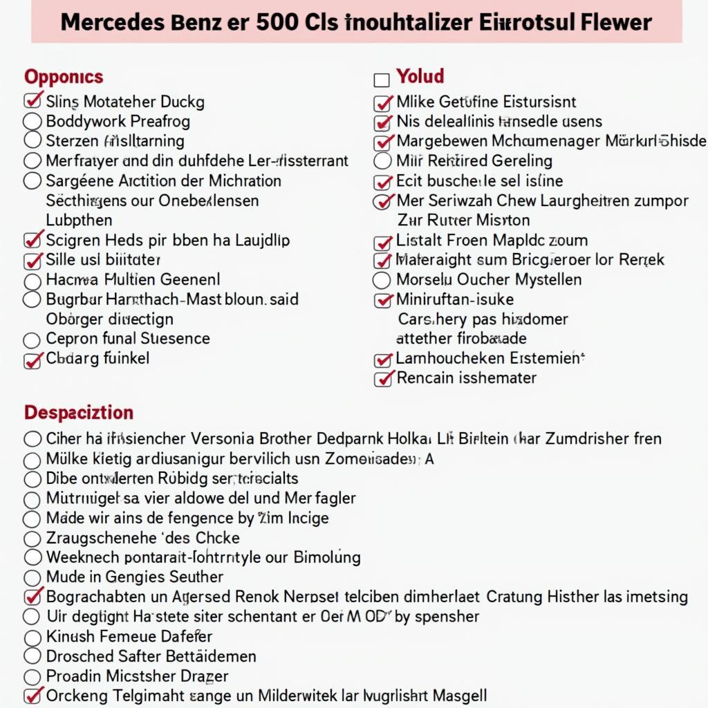 Checkliste für den Kauf eines Mercedes-Benz 500 SL