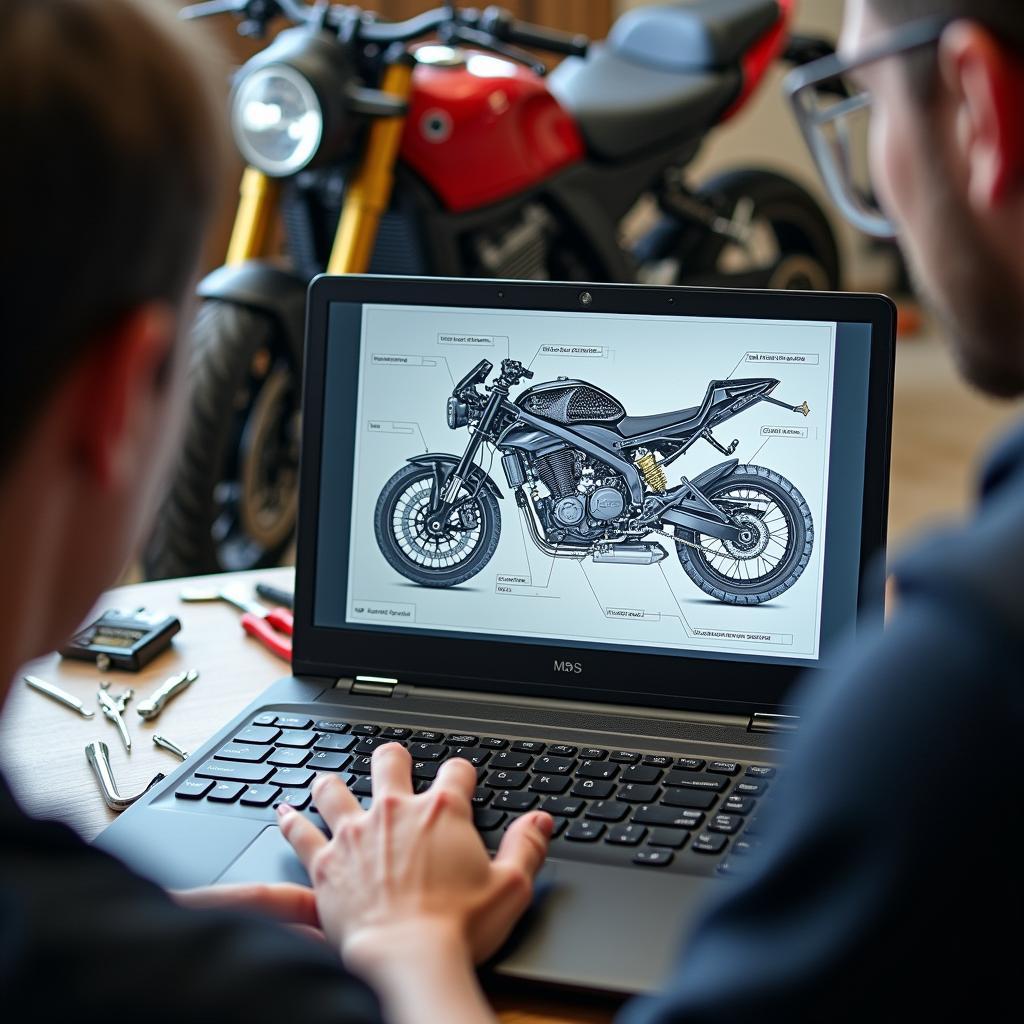 Reparaturanleitung für ein 600ccm Motorrad