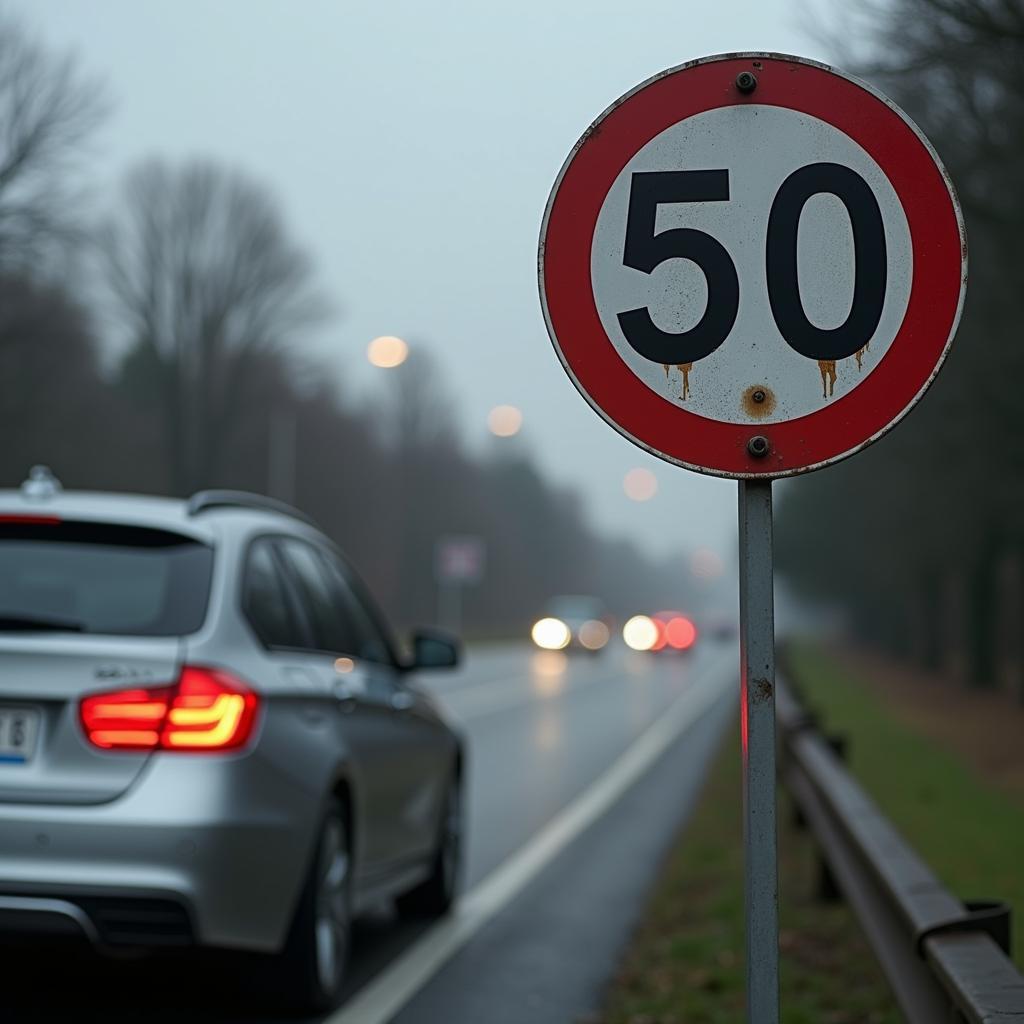 65 km/h innerorts: Geschwindigkeit überschreiten und Konsequenzen