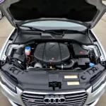 Audi A7 2016 Motorraum - Detailansicht