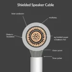 Aufbau eines abgeschirmten Lautsprecherkabels