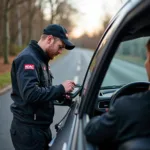 ADAC Pannenhilfe in Dortmund: Ein Pannenhelfer unterstützt einen Autofahrer.