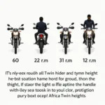 Africa Twin Sitzhöhe Vergleich