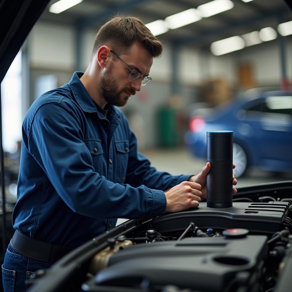 Alexa Bluetooth Verbindung in der Kfz-Werkstatt