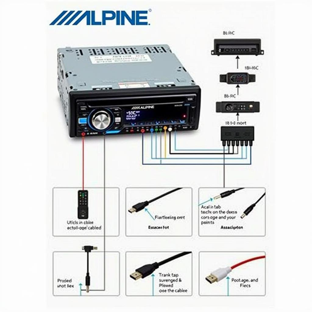 منافذ وكابلات Alpine X903D-G7