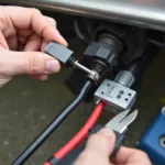 Reparatur eines Anhänger Strom Adapters