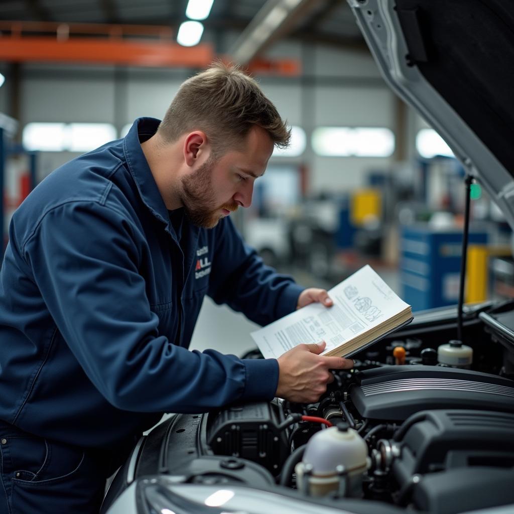 ARG Automobile Werkstatt in Aktion