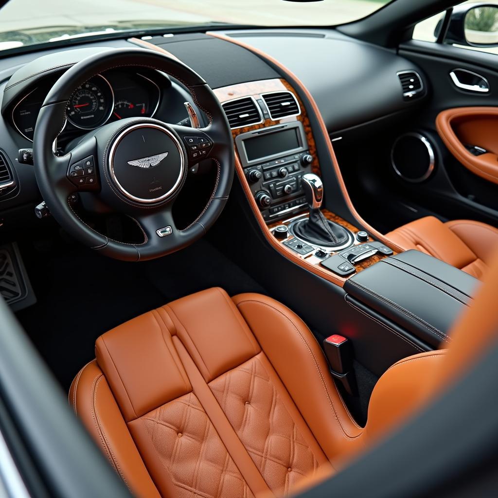 Individualisatiemogelijkheden in het Aston Martin interieur.