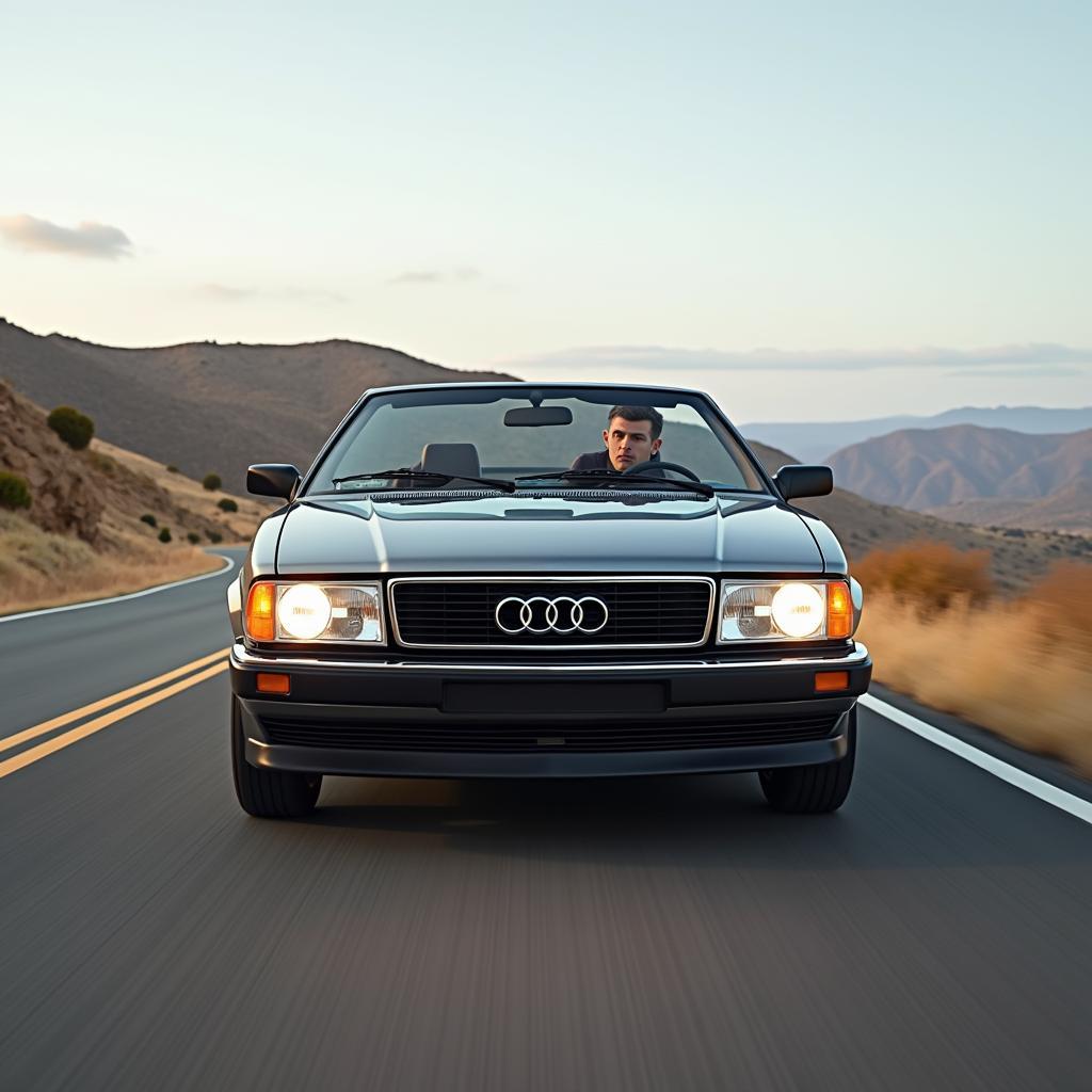 Audi 80 Cabrio 6 Zylinder auf der Strasse