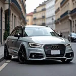 Audi A1 mit schwarzen Felgen