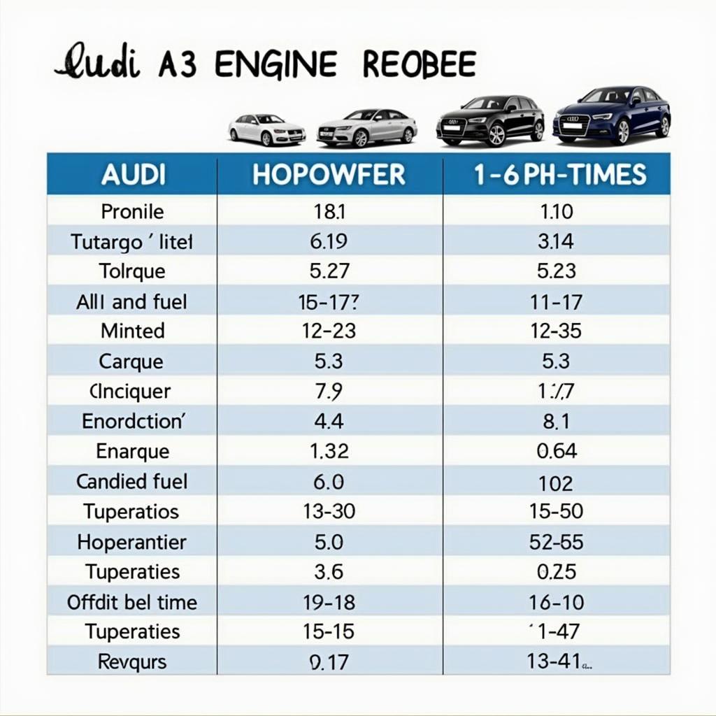 Comparativo de Desempenho do Motor do Audi A3