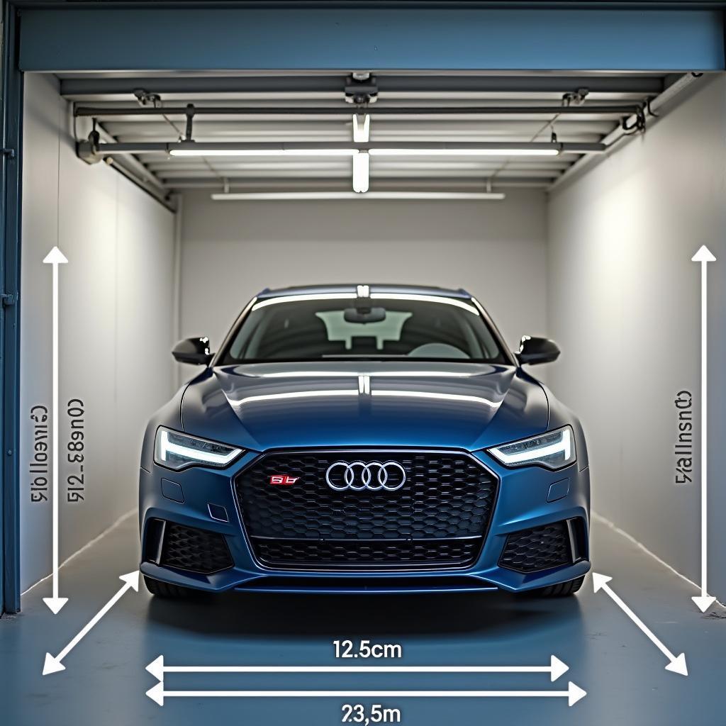 Audi A6 Abmessungen in der Garage