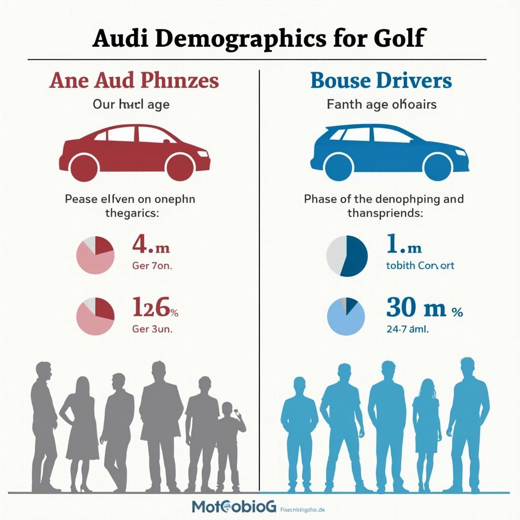 Audi und Golf Zielgruppe Vergleich