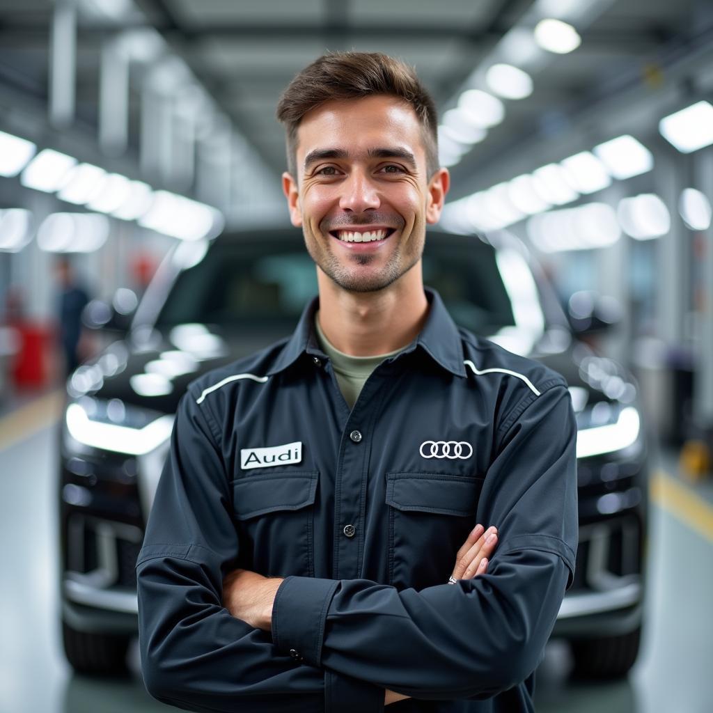 Audi Mitarbeiter in Neckarsulm