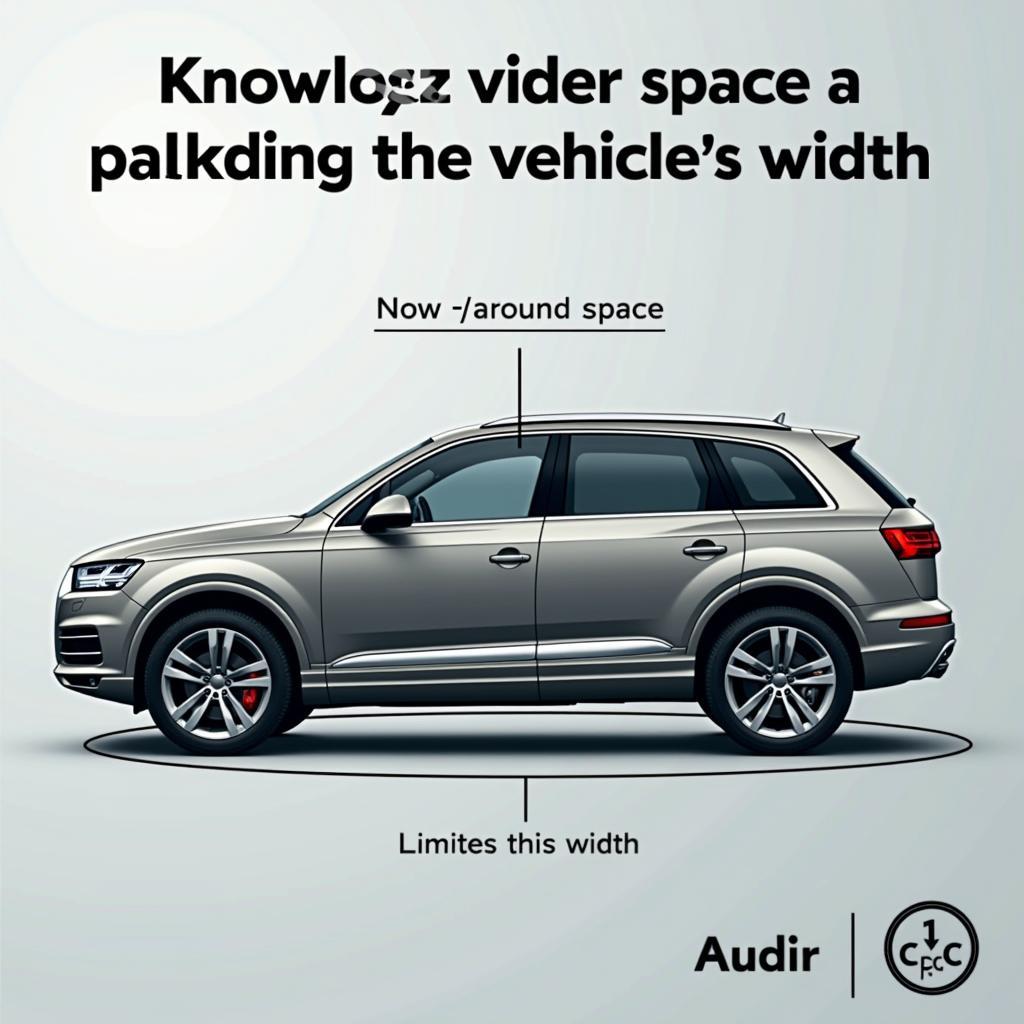 Audi Q7 in Parklücke