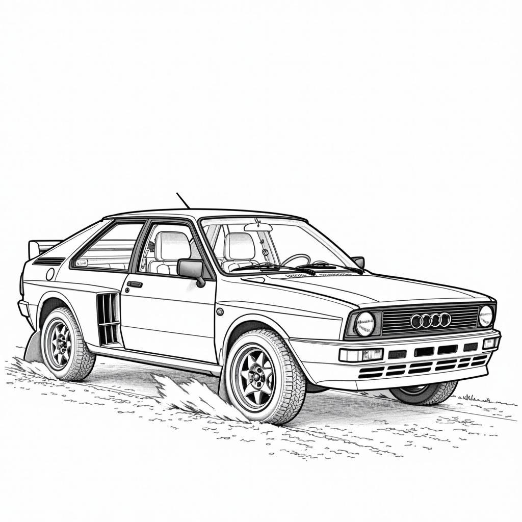 Gambar Mewarnai Audi Quattro