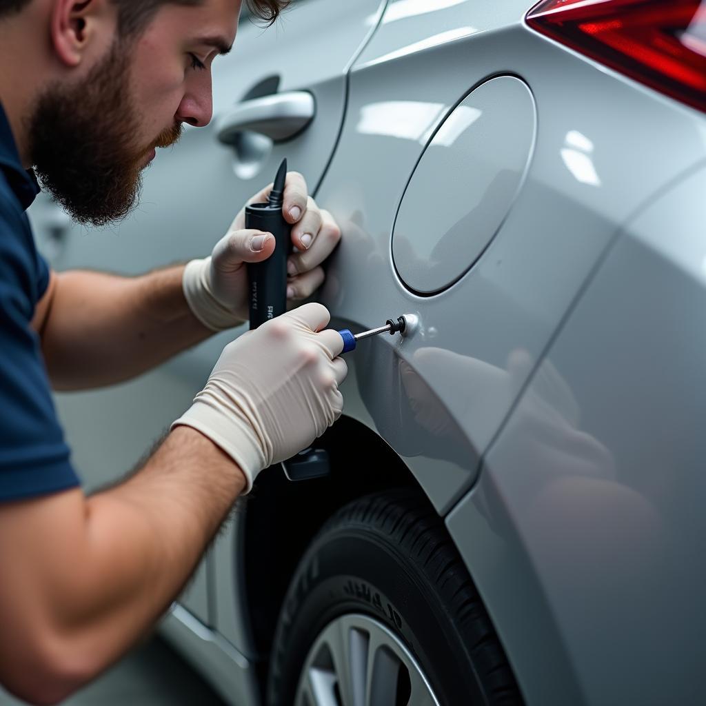 Ausbildung Beulendoktor: Reparatur mit Dellentechnik