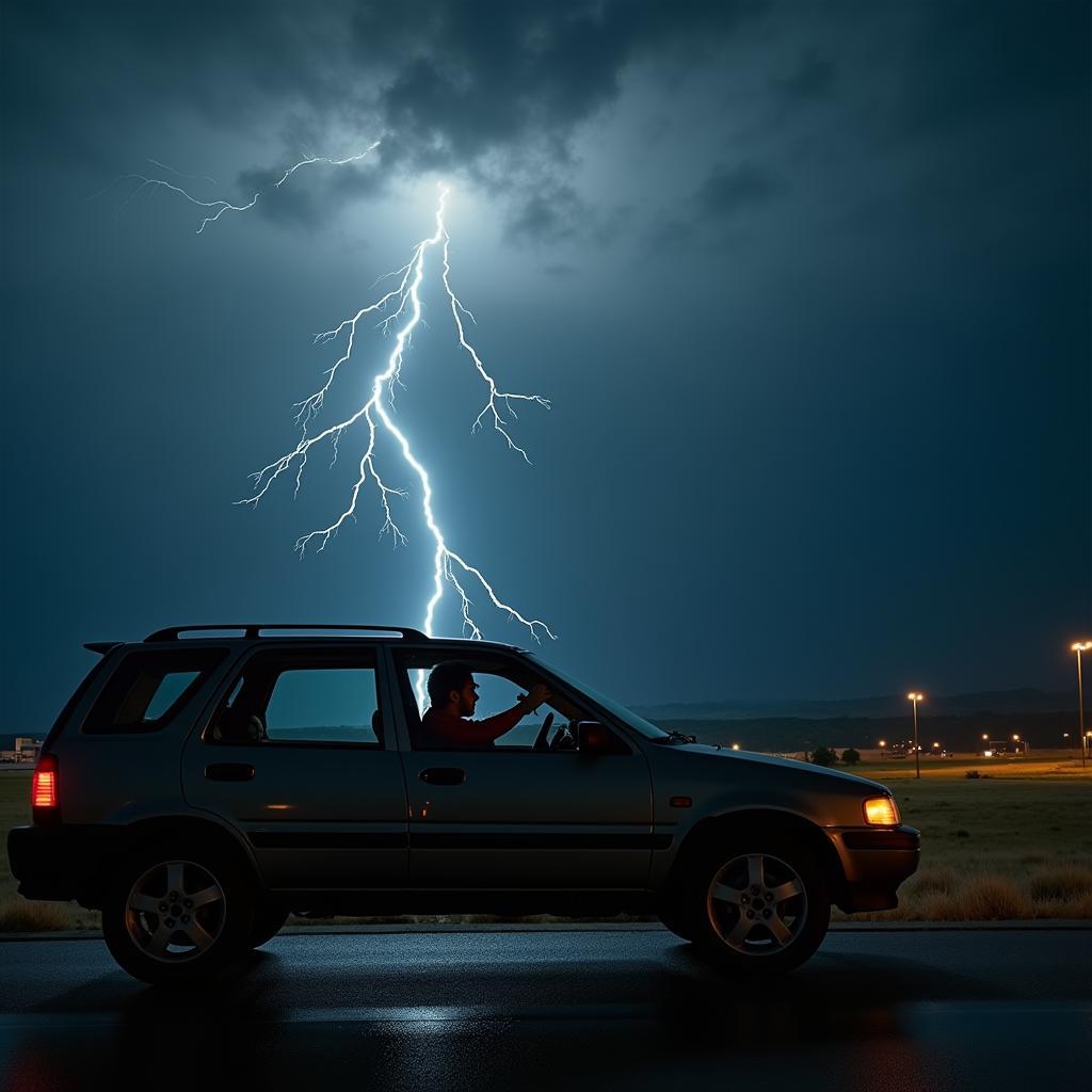 Sicherheitsmaßnahmen bei Blitzeinschlag im Auto