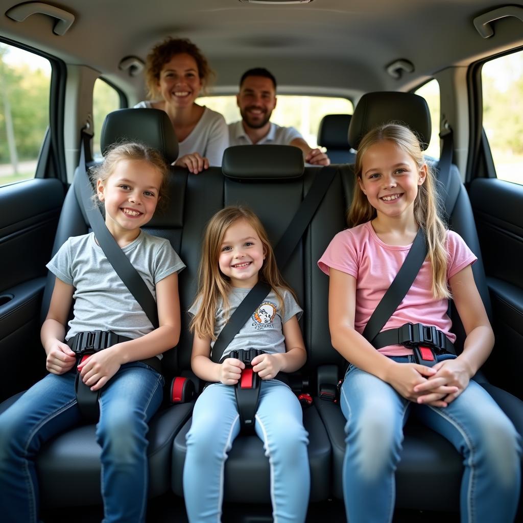 Auto mit drei Kindern: Sicherheit geht vor!