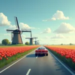 Autoreise durch Holland