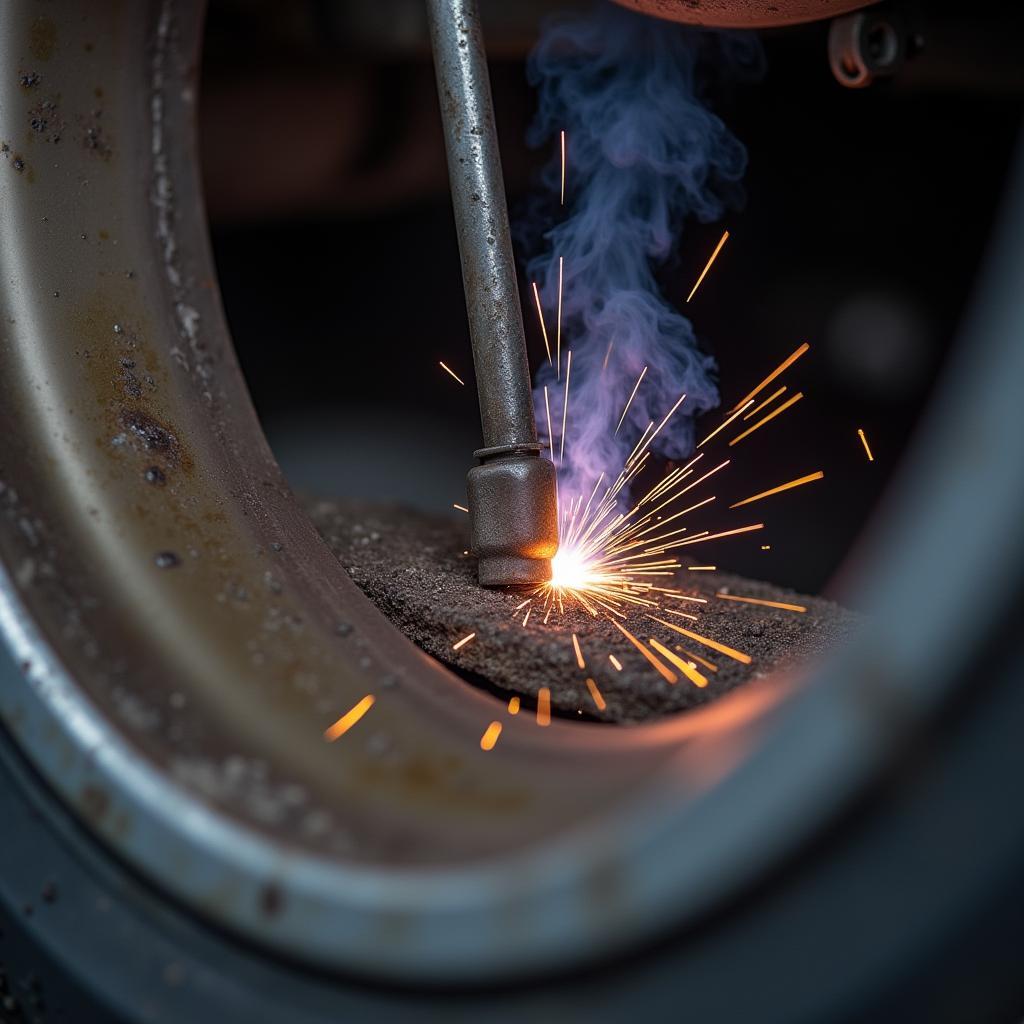 Veilige autoreparatie door middel van lassen