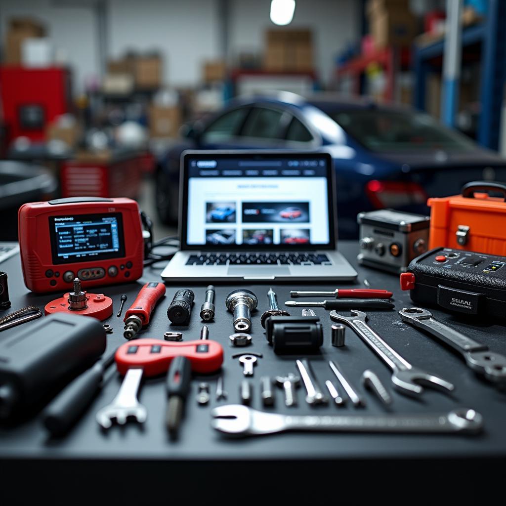 Peralatan profesional untuk reparasi mobil dari autorepairaid.com