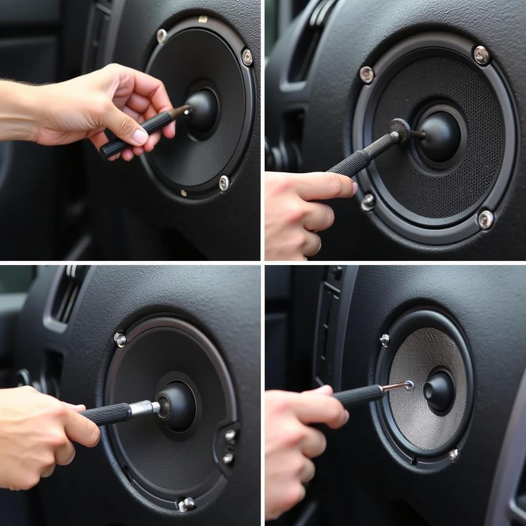 Einbau neuer Lautsprecher für besseren Auto Sound