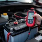 Autobatterie Diagnose in der Werkstatt