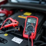 Autobatterie messen Ampere mit Multimeter