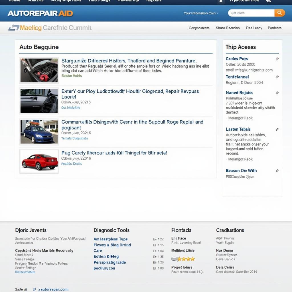 AutorepairAid Website Vorschau