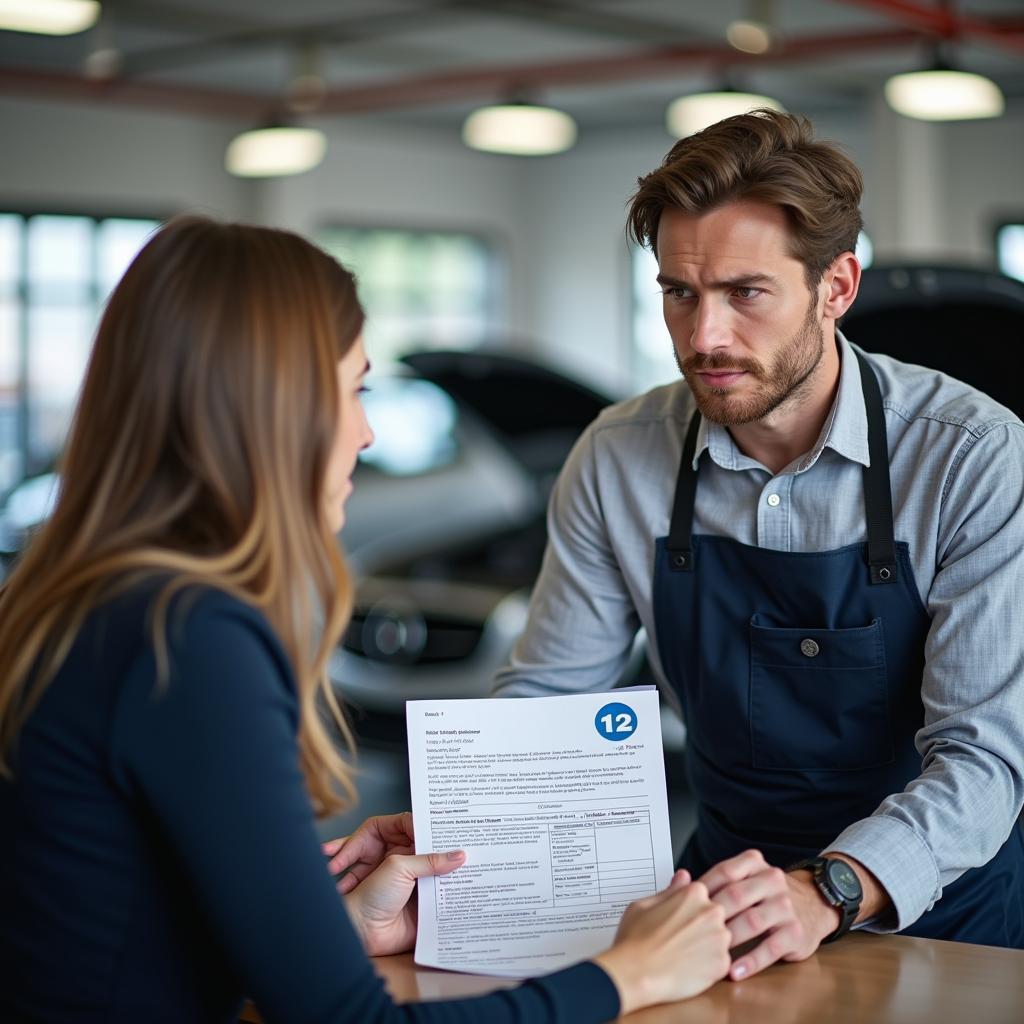 Reklamation bei der Autowerkstatt