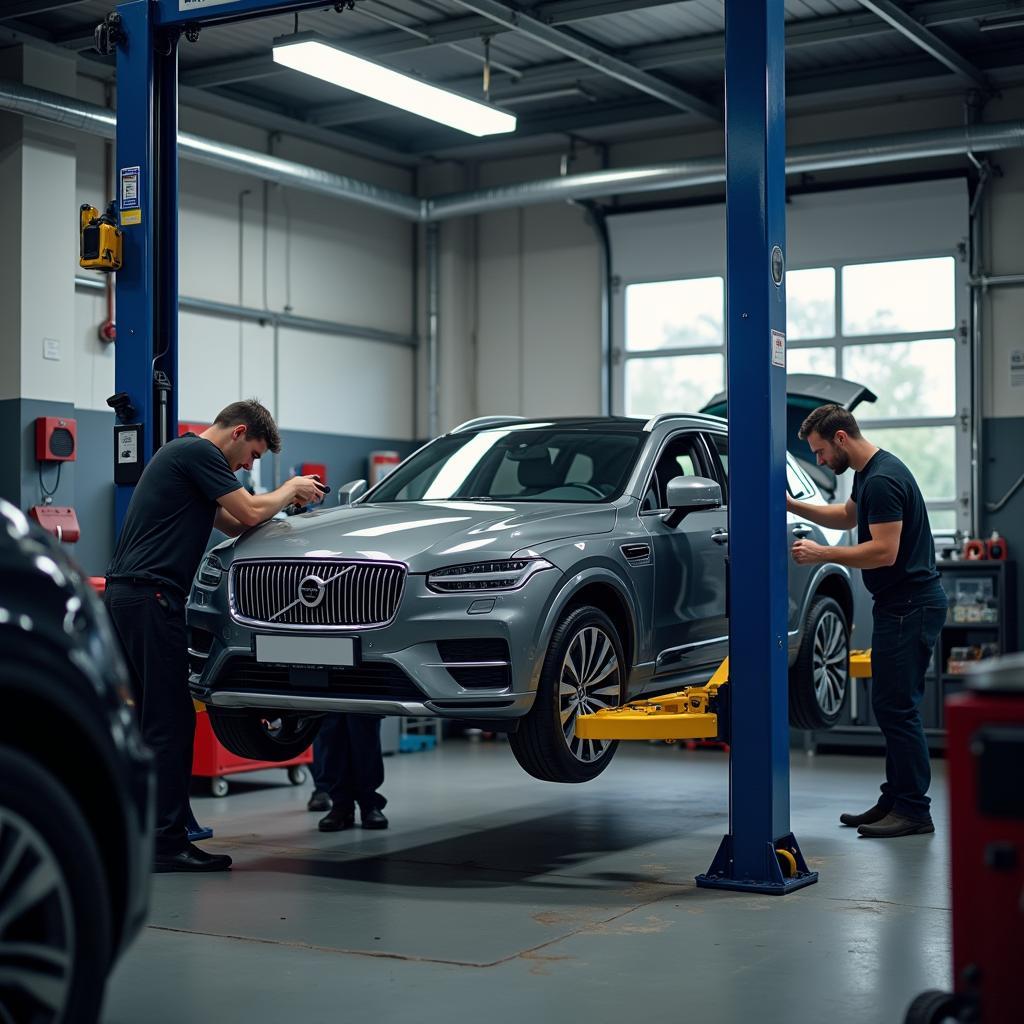 Autoreparatur in der Werkstatt