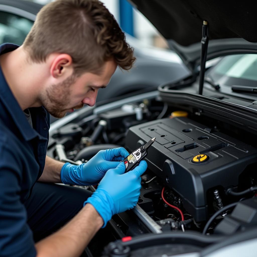 Behebung des B179 Fehlers in einer Autowerkstatt