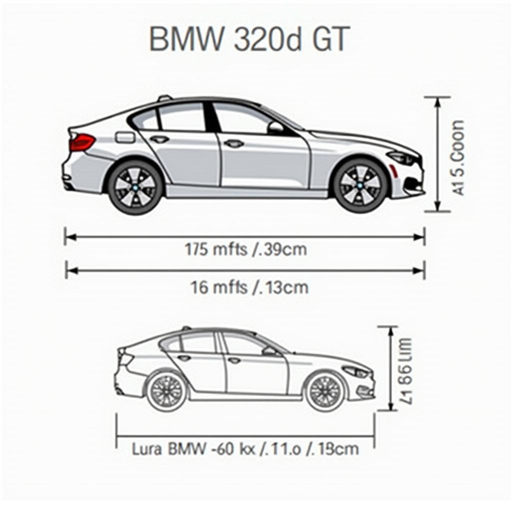 Abmessungen und Gewicht des BMW 320d GT